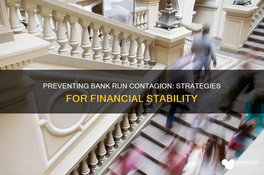how to avoid contagion in bank runs