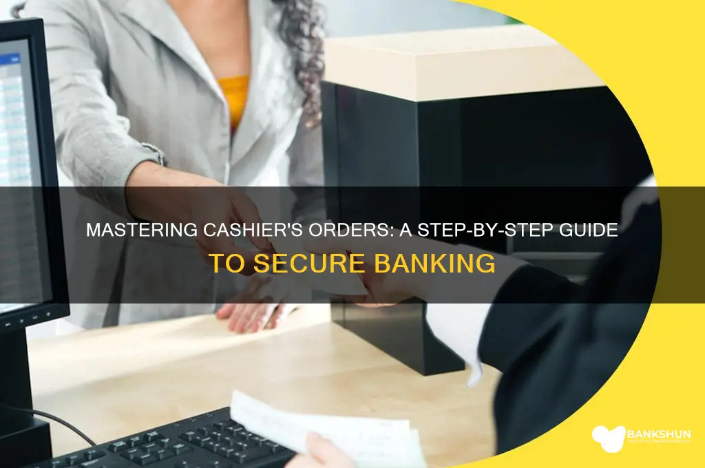 how to bank in cashier