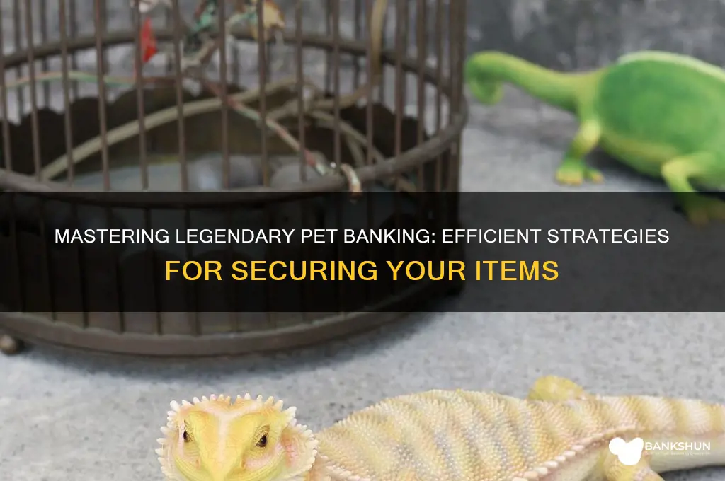 how to bank items with legendary pets