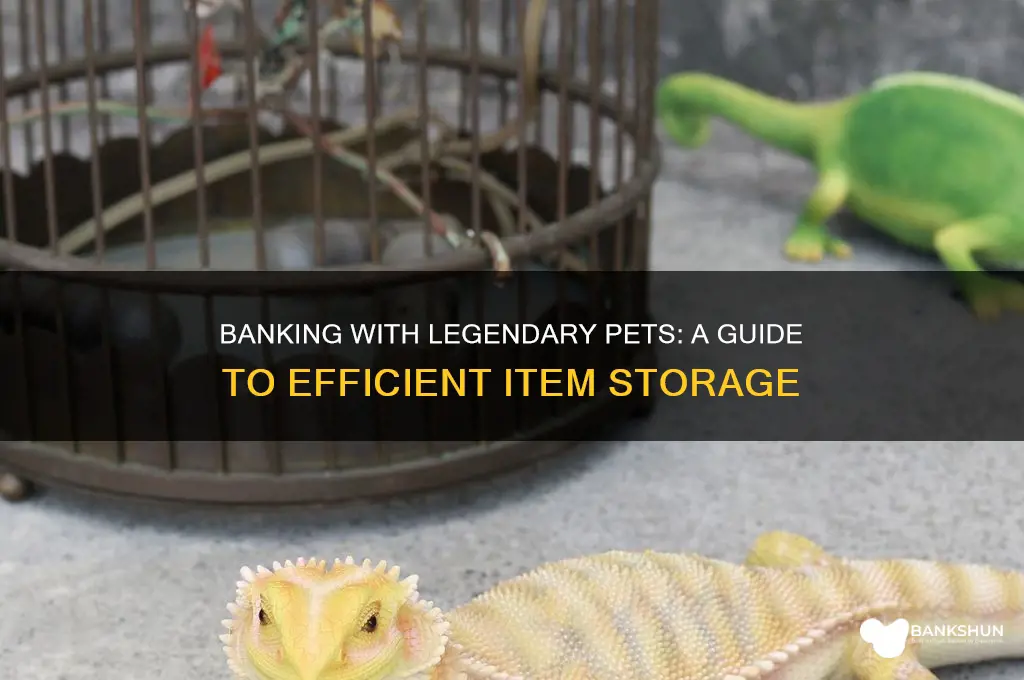 how to bank items with legondary pets