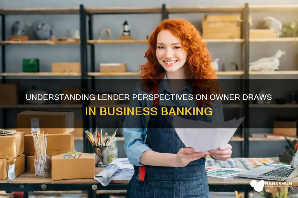 how to bank lenders view owners draws