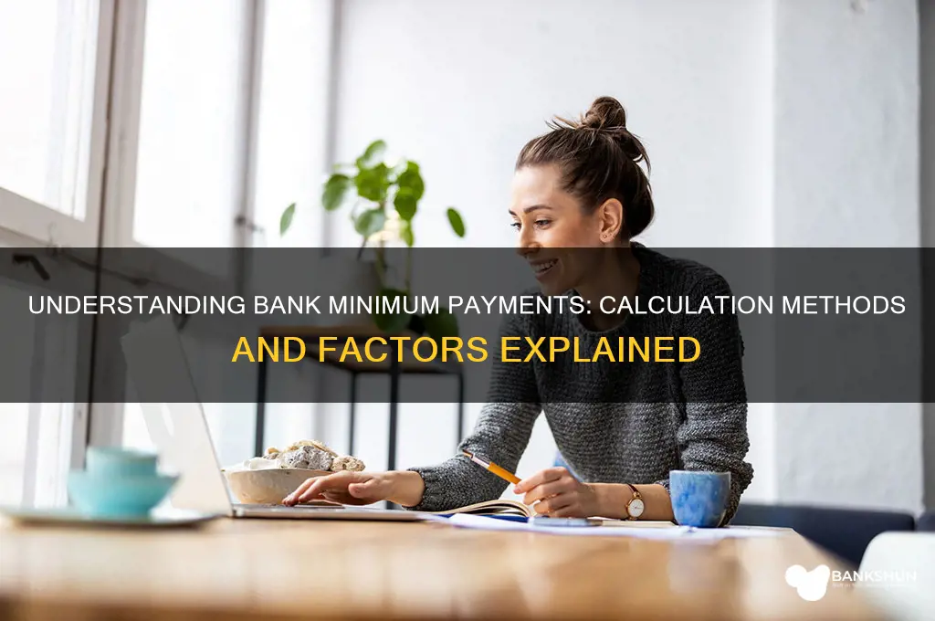 how to banks determine the minimum payment