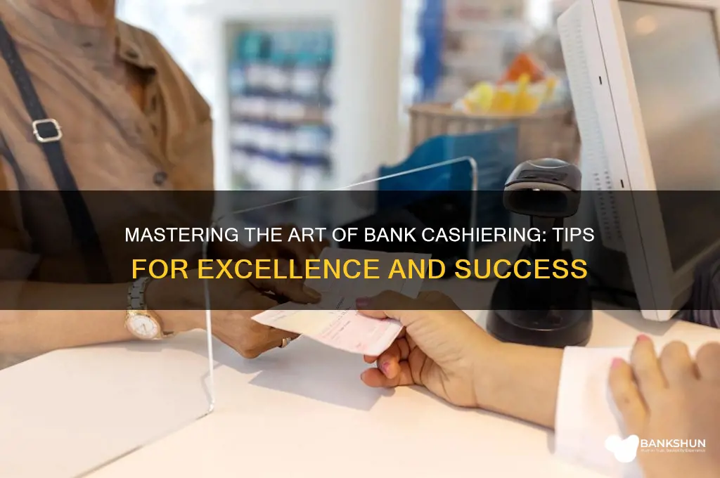 how to be a great bank cashier