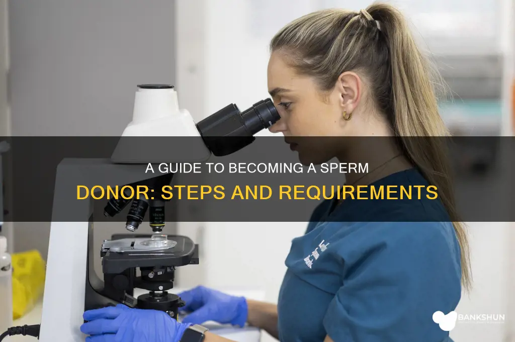 how to be a sperm bank donor