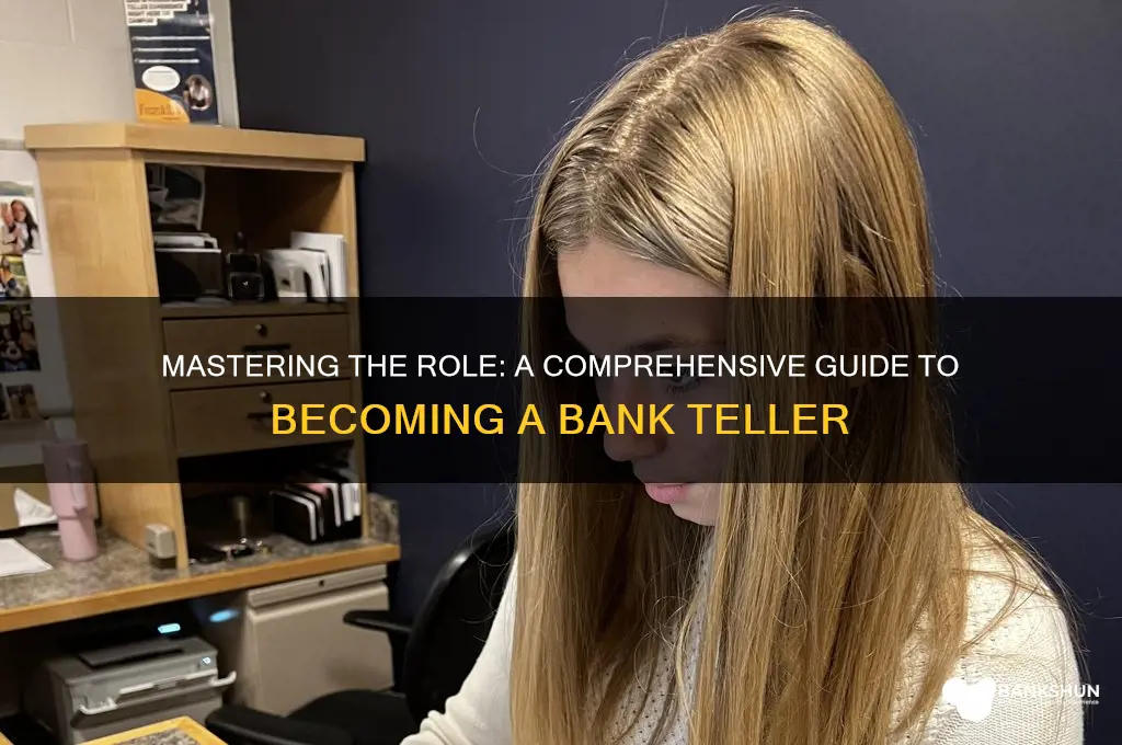how to be a teller in bank
