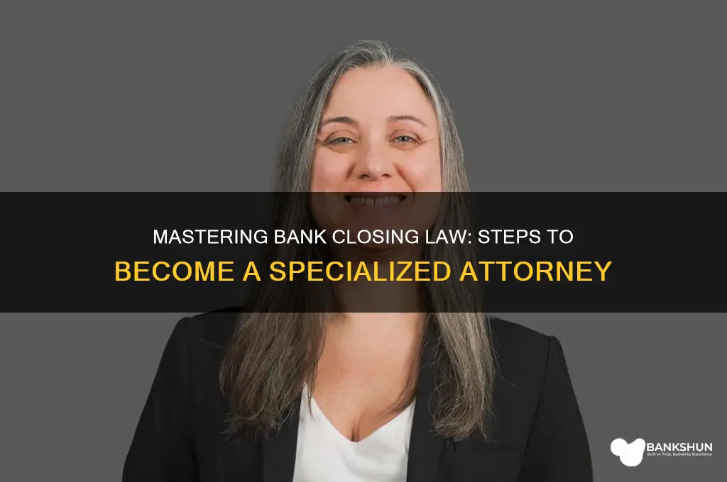 how to become a bank closing attorney