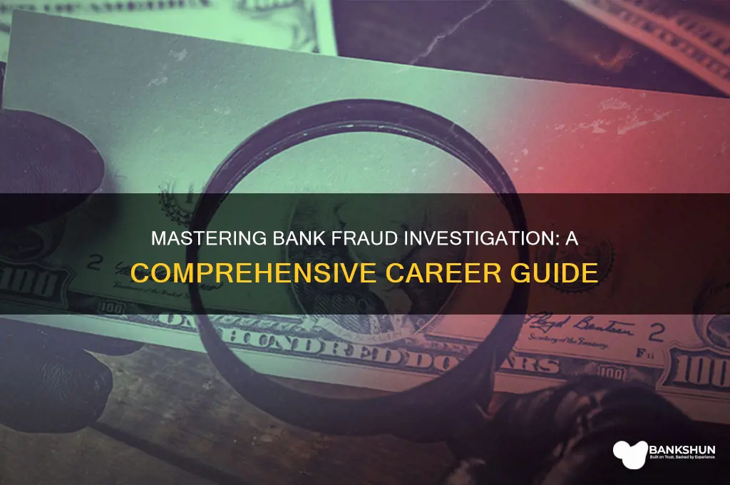 how to become a bank fraud investigator