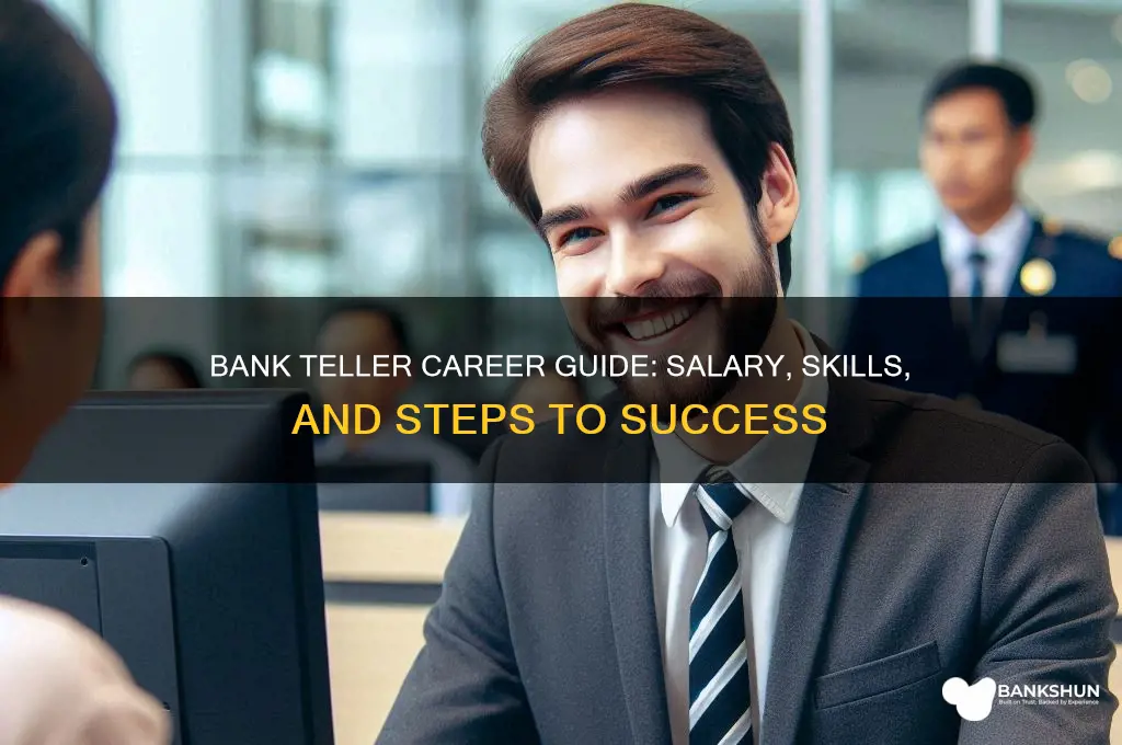 how to become a bank teller salary