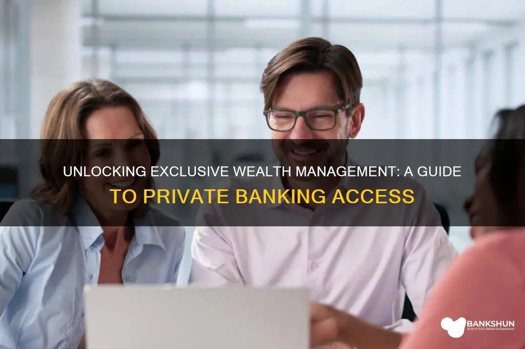 how to become a private banking client