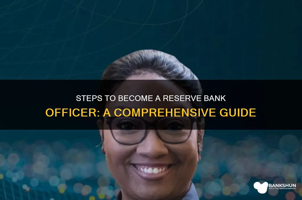 how to become a reserve bank officer