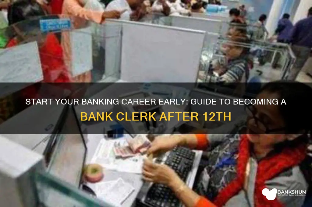 how to become bank clerk after 12th