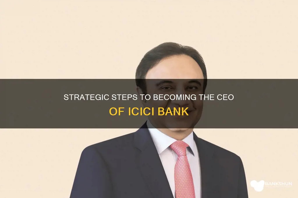 how to become ceo of icici bank