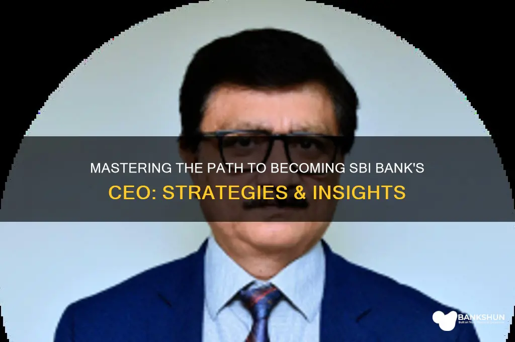 how to become ceo of sbi bank