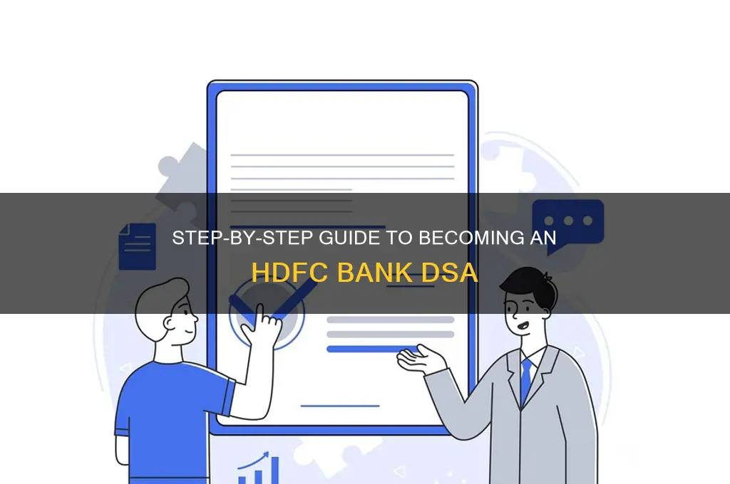 how to become dsa of hdfc bank