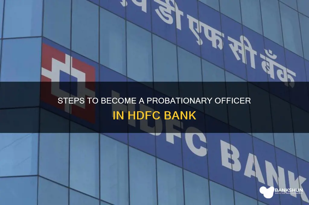 how to become po in hdfc bank