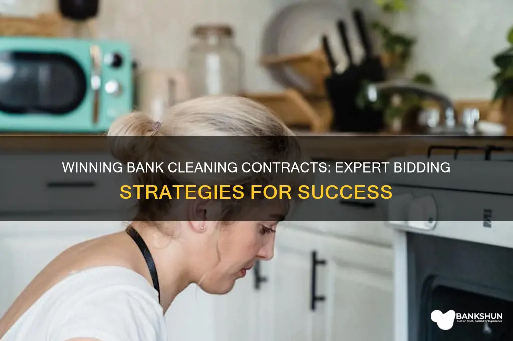 how to bid on bank cleaning contracts