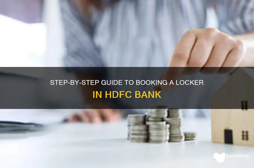 how to book locker in hdfc bank