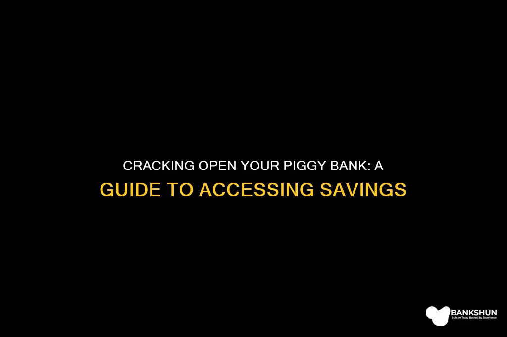 how to break a plastic piggy bank