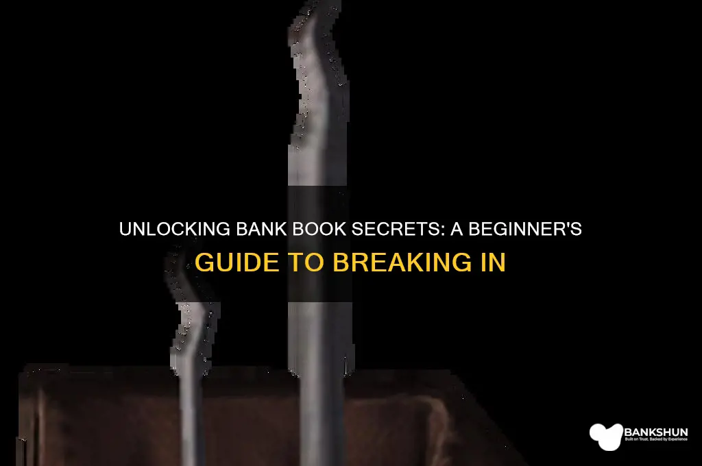how to break into a bank book