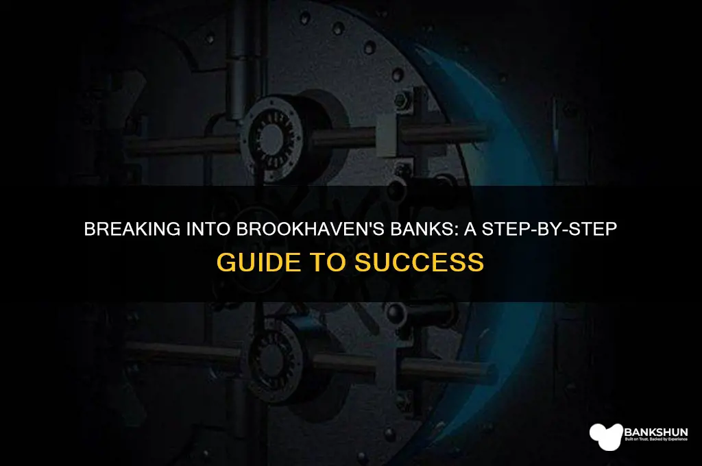 how to break into bank in brookhaven