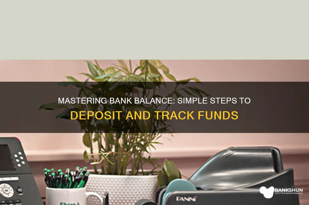 how to bring balances into a bank