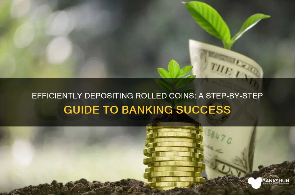 how to bring rolled coins to bank