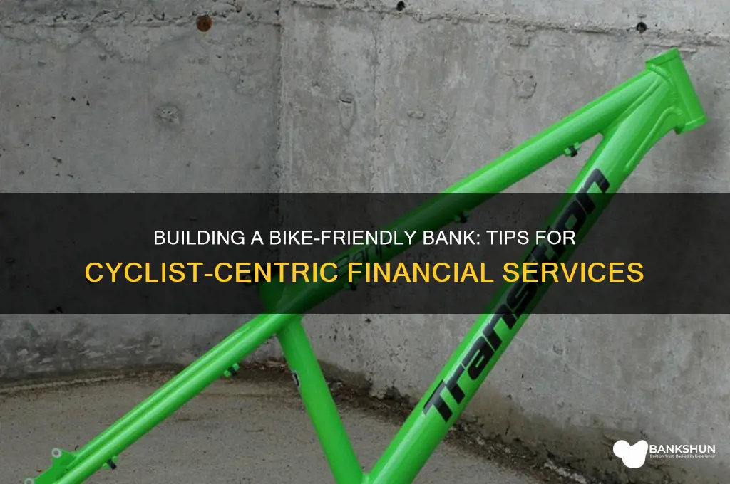 how to build a bank for biking