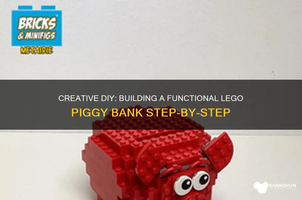how to build a lego piggy bank