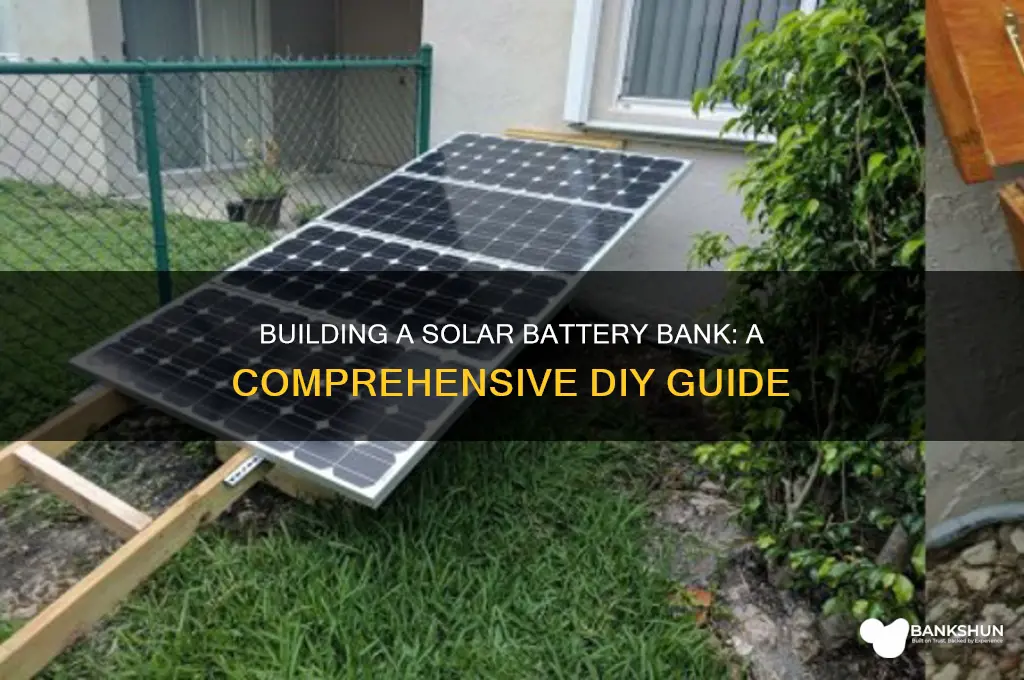 how to build a solar battery bank