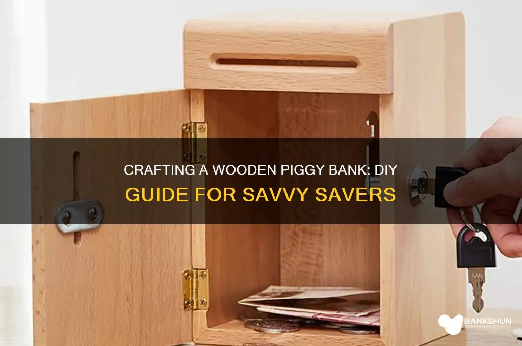 how to build a wooden piggy bank