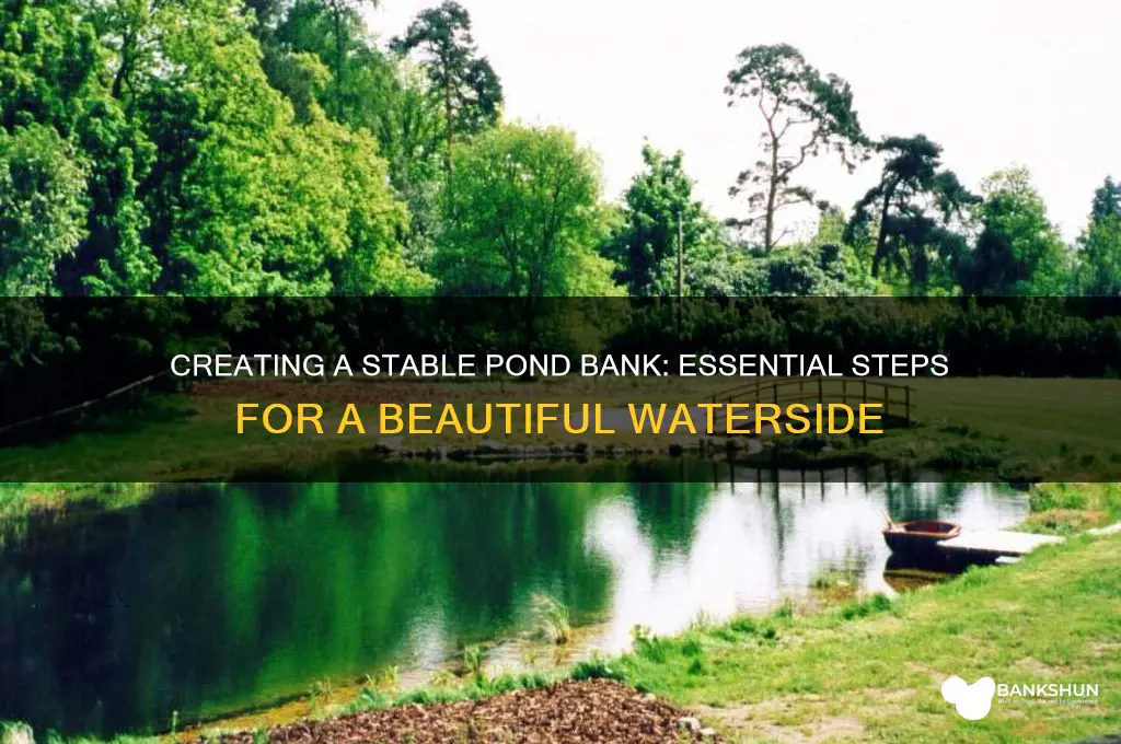 how to build up a pond bank