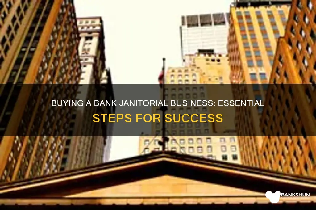 how to buy a bank janitorial business