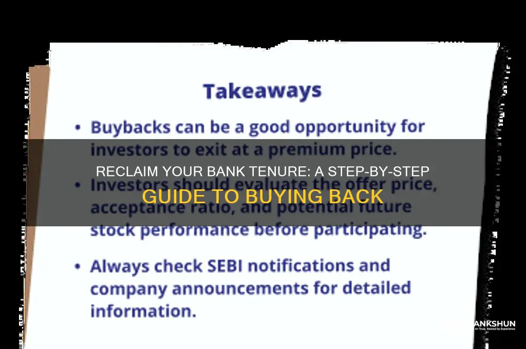 how to buy back your bank tenure