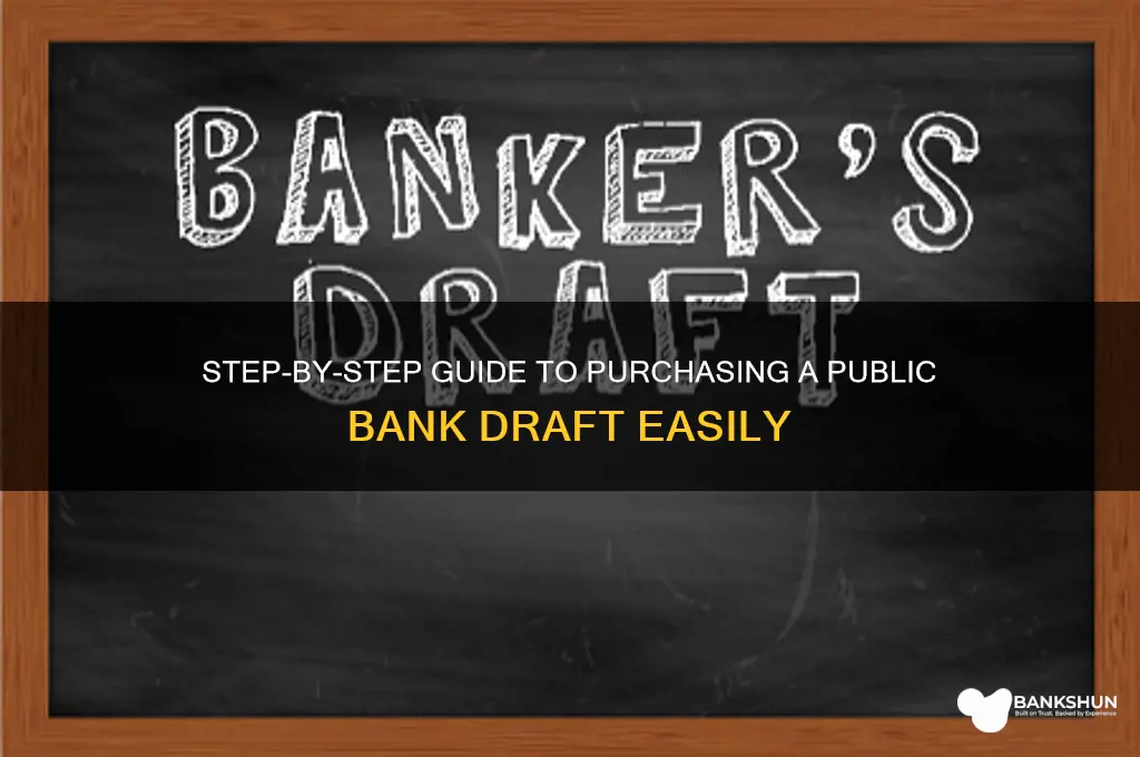 how to buy bank draft public bank