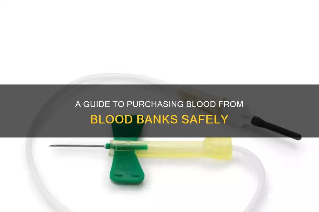 how to buy blood from blood bank