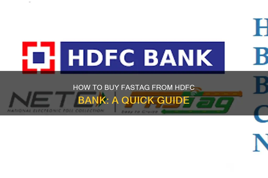 how to buy fastag from hdfc bank