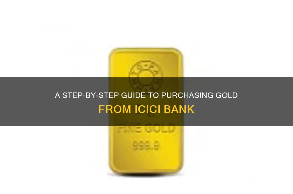 how to buy gold from icici bank