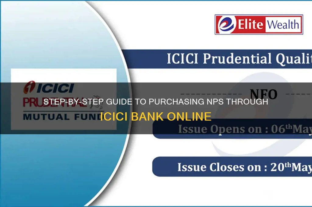 how to buy nps from icici bank