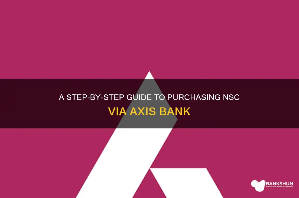how to buy nsc from axis bank