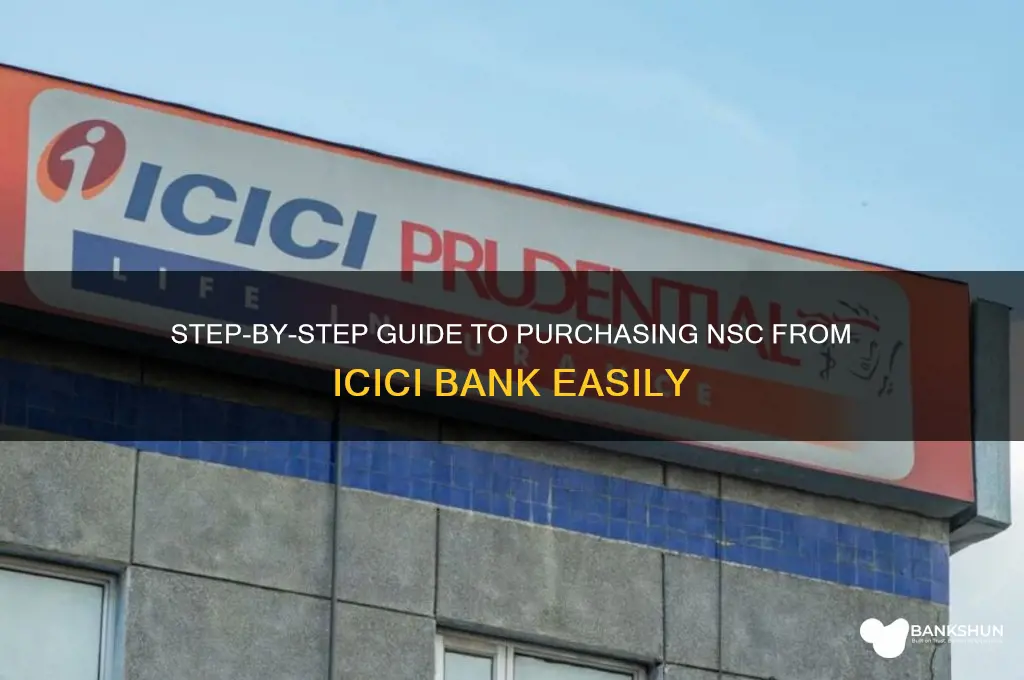 how to buy nsc from icici bank