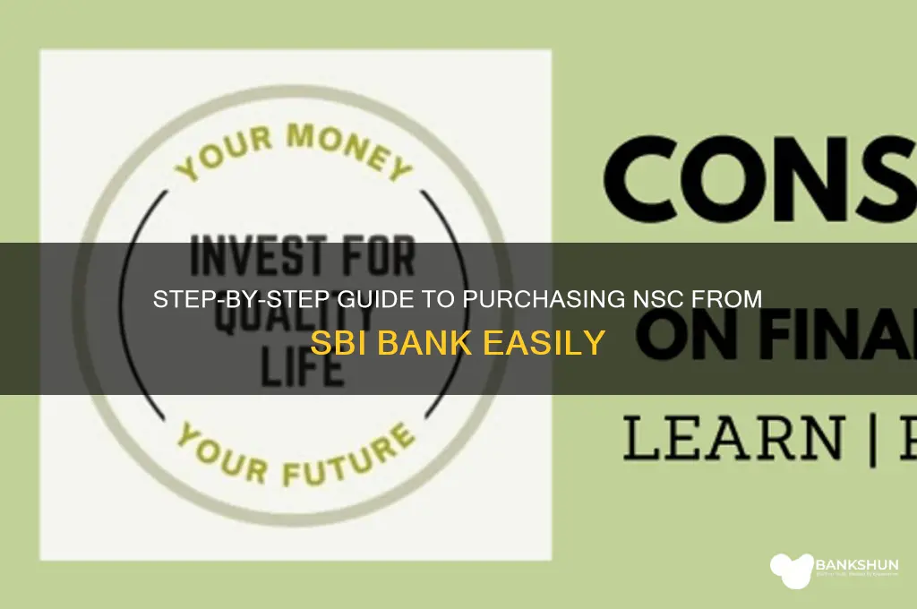 how to buy nsc from sbi bank