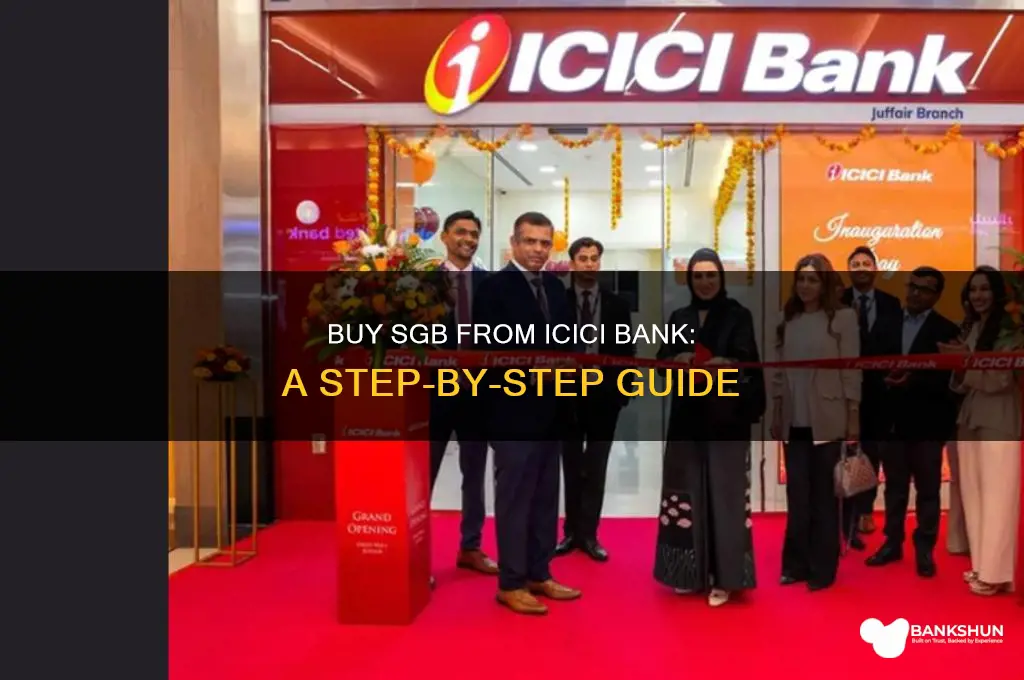 how to buy sgb from icici bank