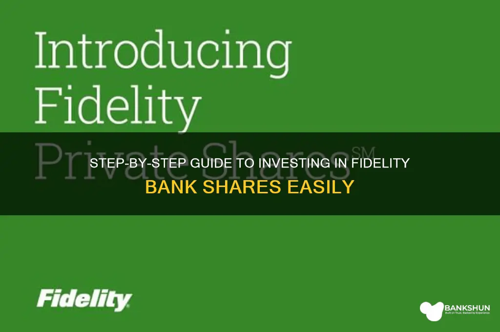 how to buy shares in fidelity bank