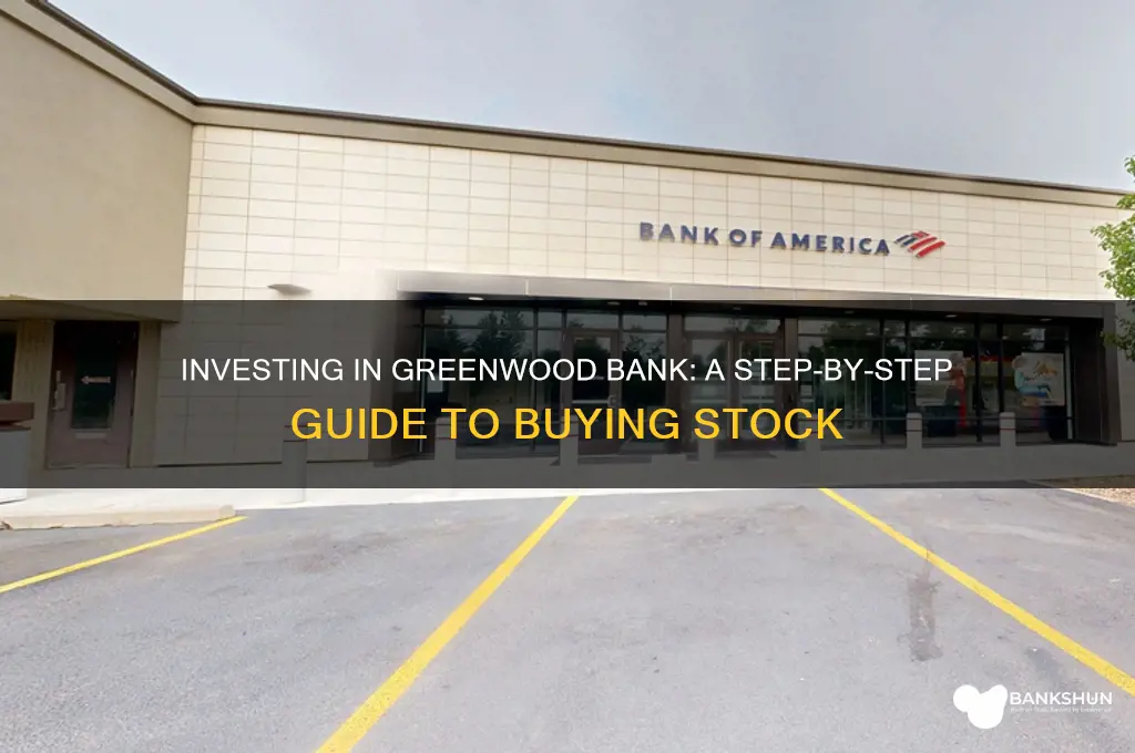 how to buy stock in greenwood bank
