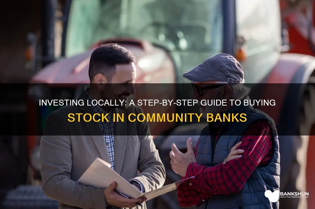 how to buy stock in local banks
