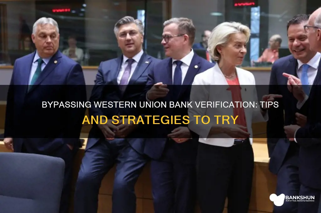 how to bypass western union bank verification