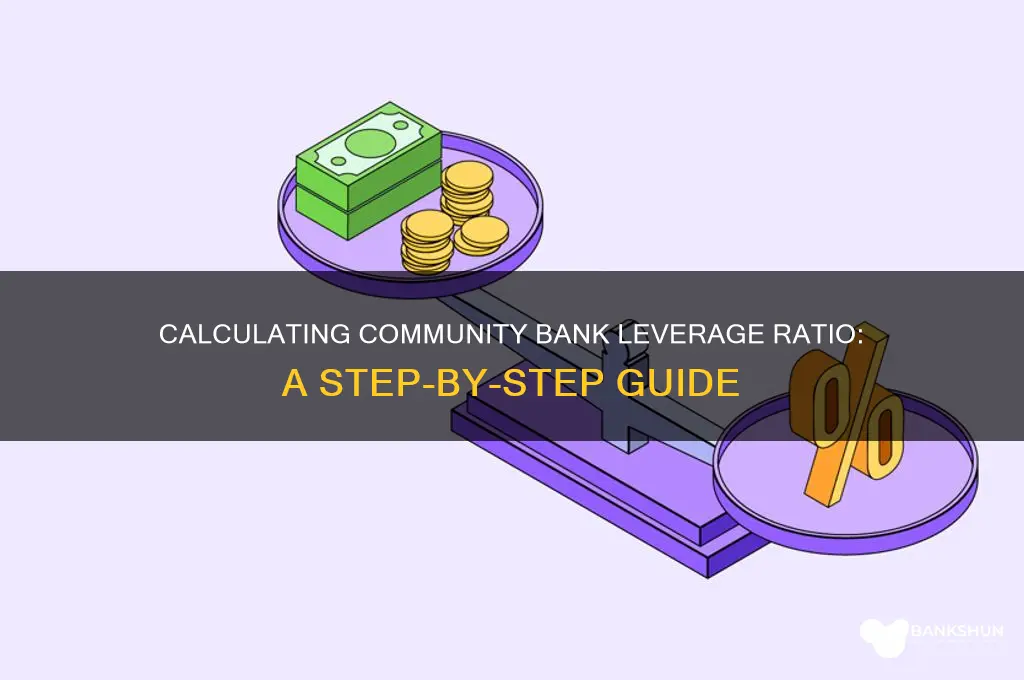 how to calculate community bank leverage ratio