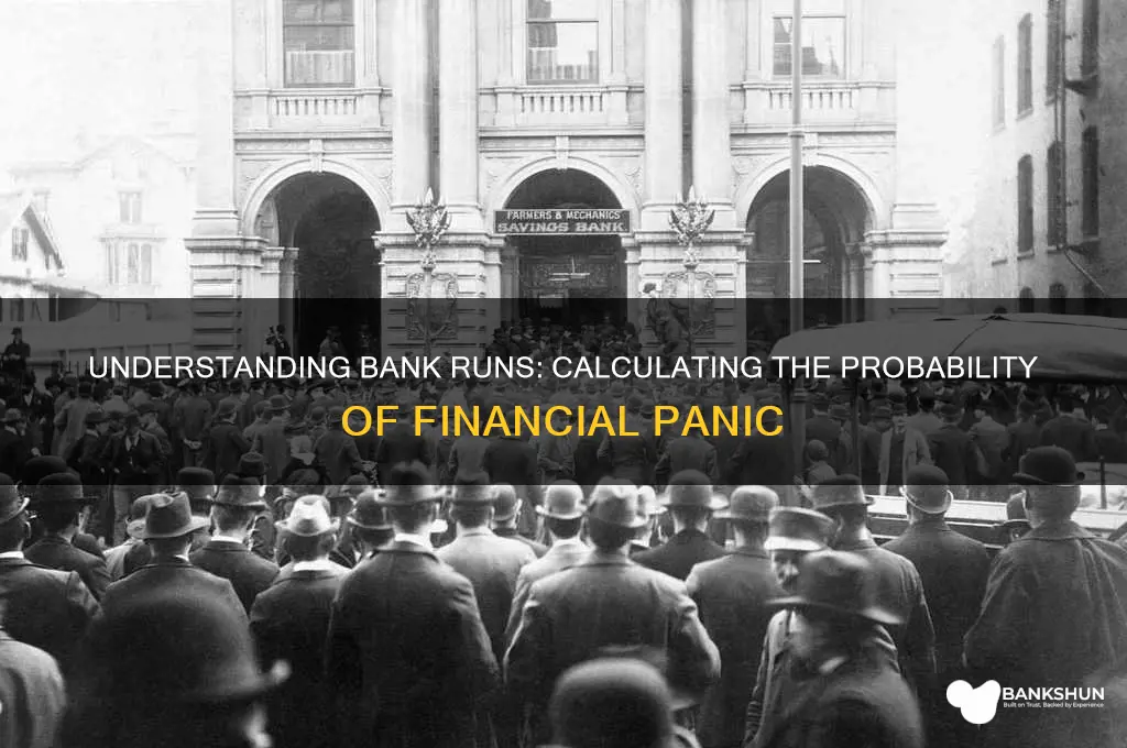 how to calculate probability of bank run
