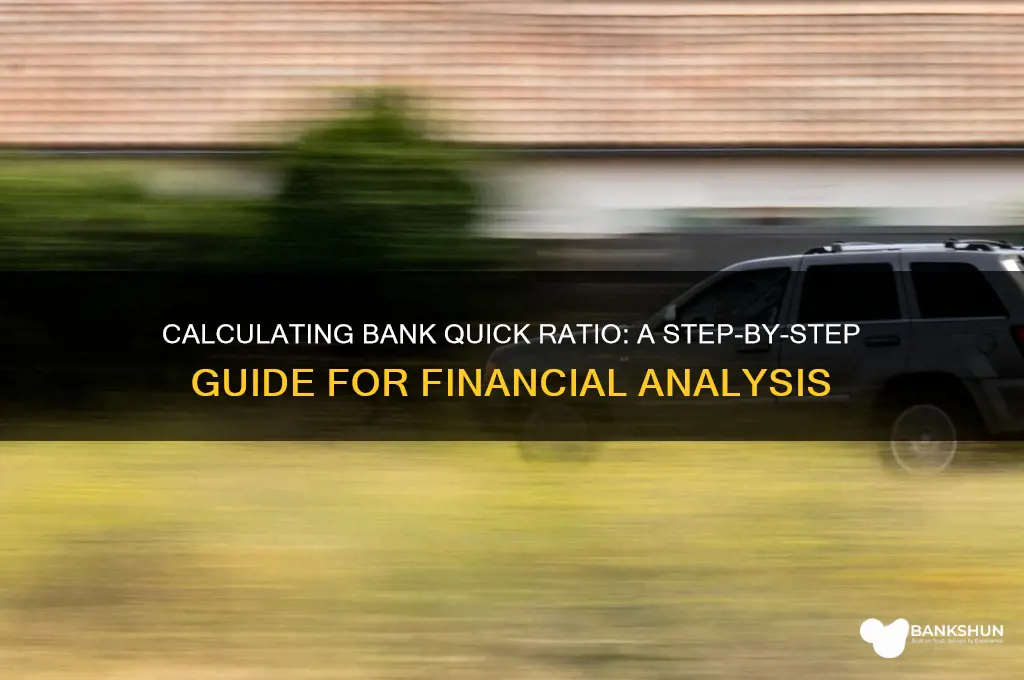 how to calculate quick ratio for banks