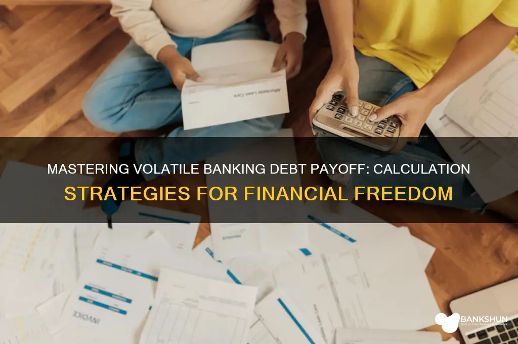 how to calculate volitile banking debt payoff